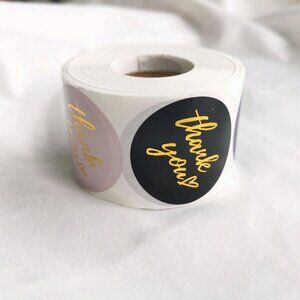 500Pcs Thank You Stickers 1.5" Labels Roll Envelope Seals Packaging Decor